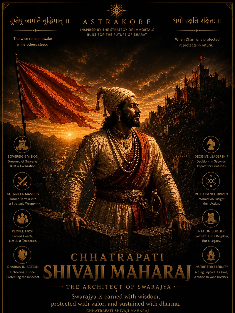 Illustration of Chhatrapati Shivaji Maharaj